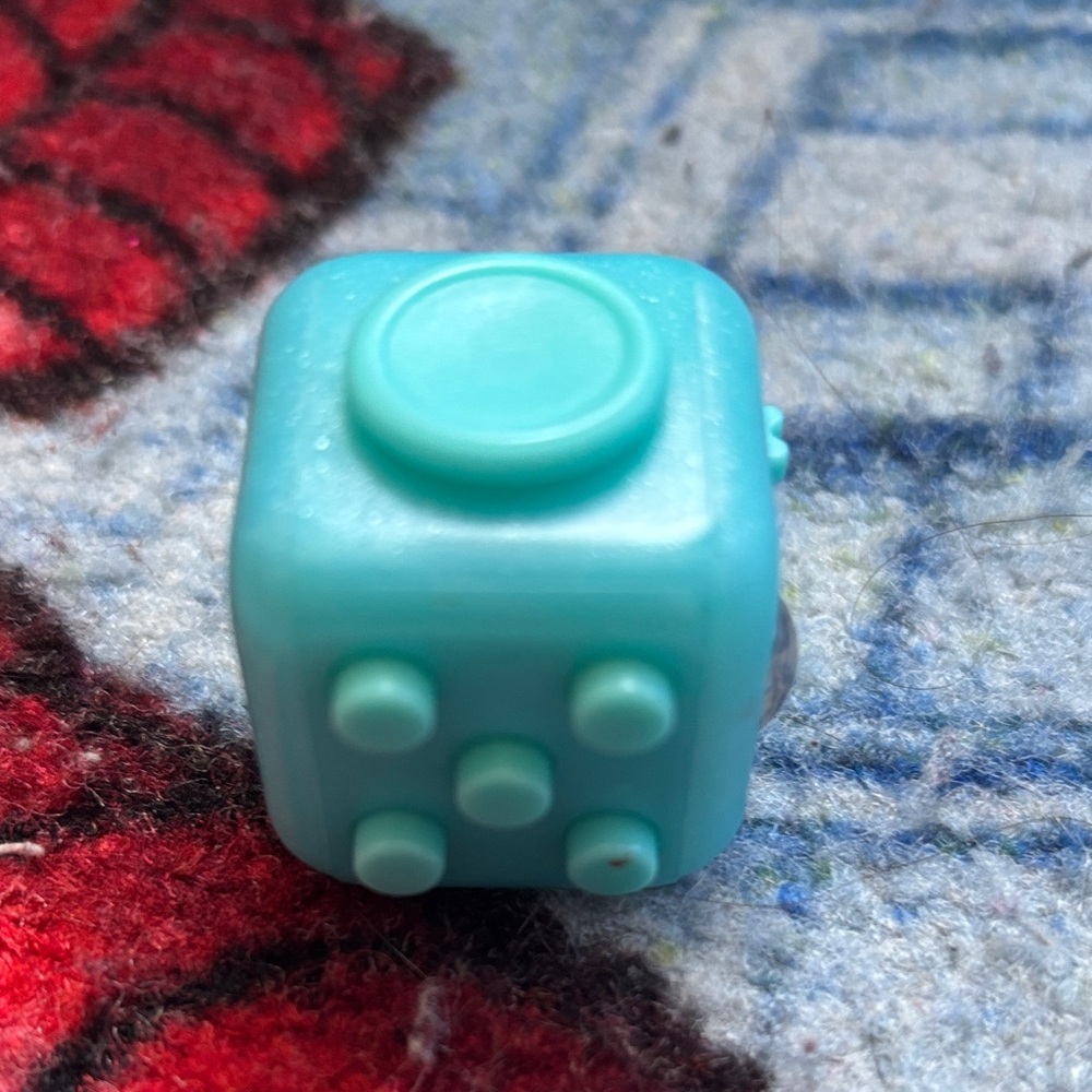 Aqua Blue Fidget Cube Toy